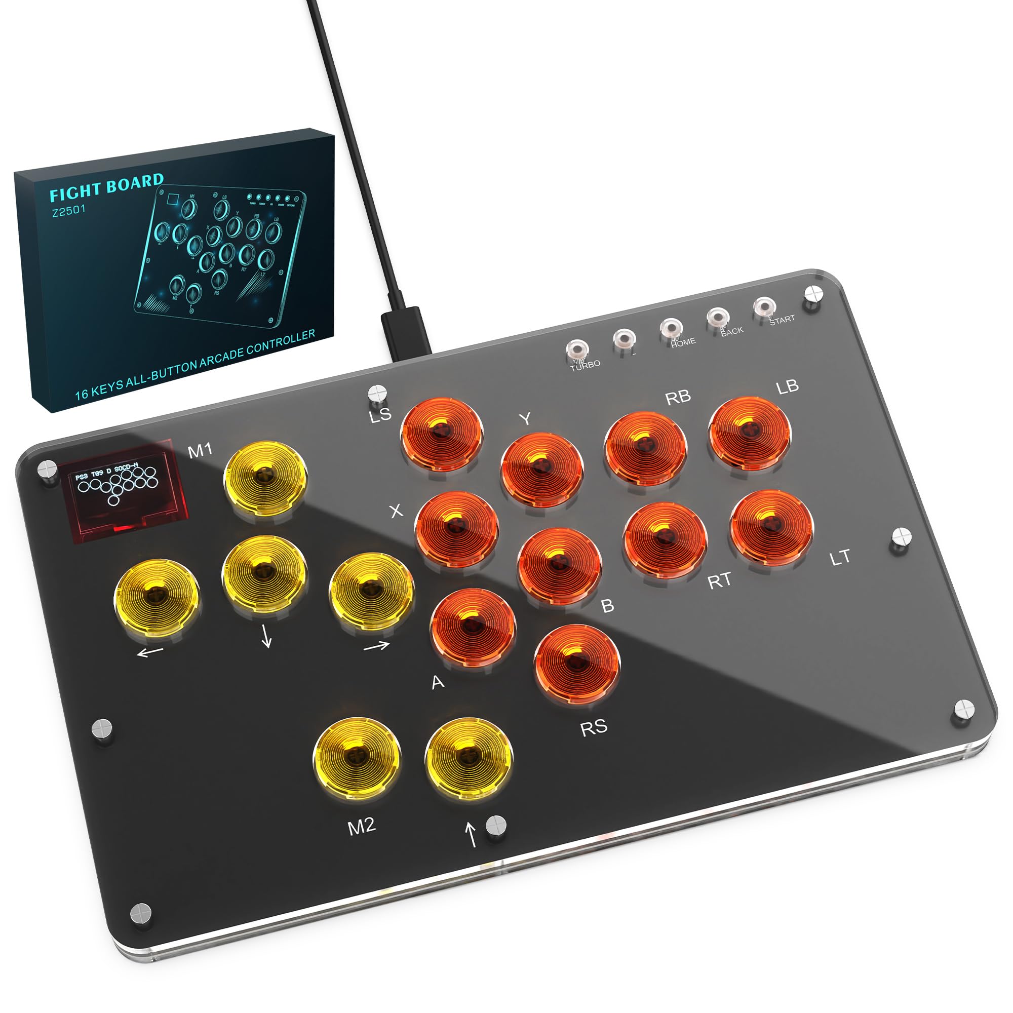 Amazon | ZMBESUP レバーレスアケコン 格闘ゲームコントローラー